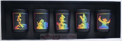 Disney Francal Düfte Parfüm Kerze :  Set mit 5 Goofy, Pluto, Donald, Daisy & Stitch
