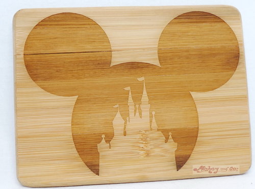 Disney Früstücksbrettchen Brettchen Old Town Tradfing Company : Mickey Mouse Kopf mit Schloss