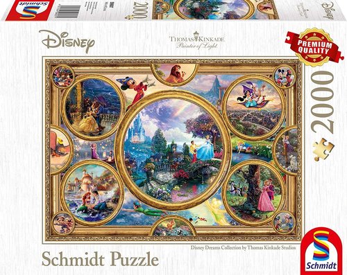 Disney Puzzle Schmidt Thomas Kinkade 2000 Teile : 59607 disney Dreams