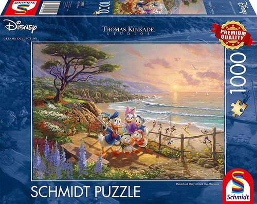 Disney Puzzle Schmidt Thomas Kinkade 1000 Teile : 59951 Donald & Daisy