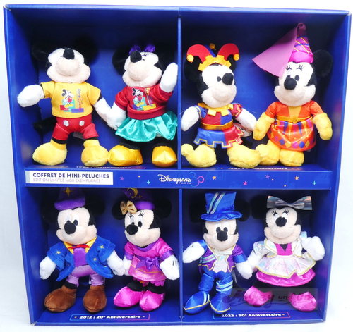 Disney Disneyland Paris 30 Jahre Edition: Plüsch Mickey Minnie Set