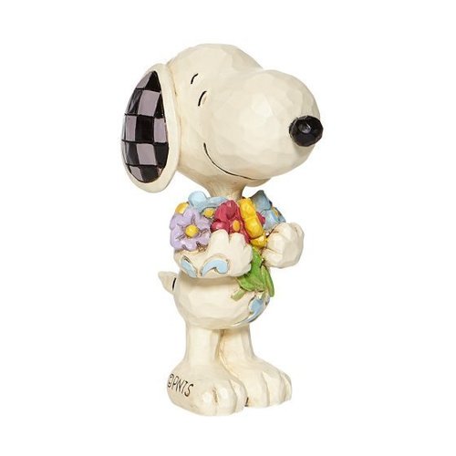 Enesco Tradtions by Jim Shore Peanuts : Snoopy with Flowers Mini Figurine  6007962 PREORDER