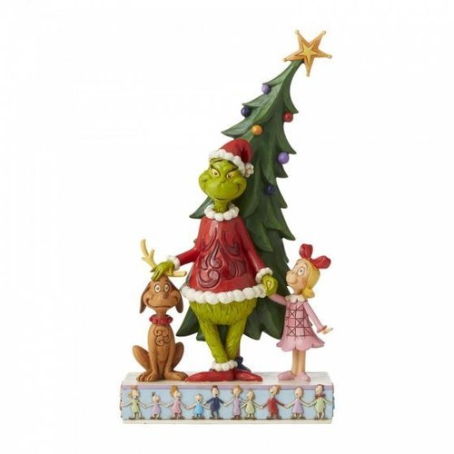 Enesco Tradtions Grinch by Jim Shore : Grinch, Max and Cindy Decorating Tree 6006567