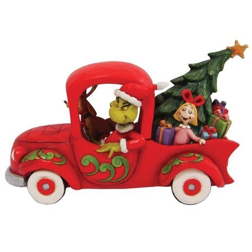 Enesco Tradtions Grinch by Jim Shore : Grinch in Red Truck Figurine  6010775 PREORDER