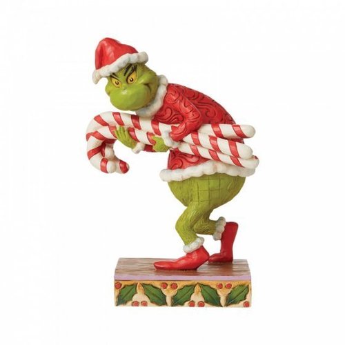 Enesco Tradtions Grinch by Jim Shore : Grinch Stealing Candy Canes Figur 6008888 PREORDER
