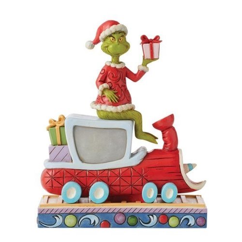 Enesco Tradtions Grinch by Jim Shore : Grinch on Train Figurine  6010776