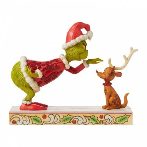 Enesco Tradtions Grinch by Jim Shore : Grinch Patting Max Figurine 6008889  PREORDER