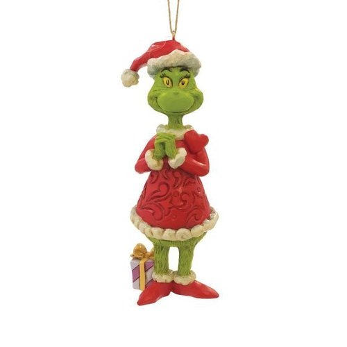 Enesco Tradtions Grinch by Jim Shore : Grinch Ornament Weihnachtsbaumschmuck 6010784