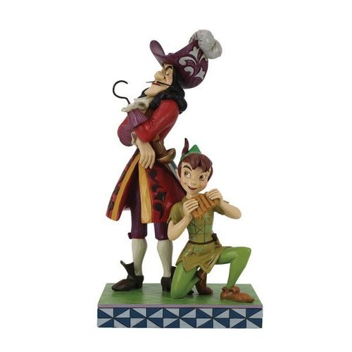 Disney Enesco Tradtions Jim Shore ; 6011928 Gut gegen Böse Hook & Peter Pan