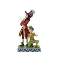 Disney Enesco Tradtions Jim Shore ; 6011928 Gut gegen Böse Hook & Peter Pan
