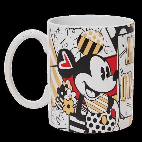 Disney Enesco Romero Britto Tasse : 6010310 Midas Mickey and Minnie Mouse Mug PREORDER