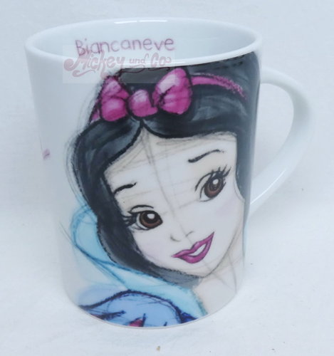 Disney Home MUG Kaffeetasse Tasse Pott Schneewittchen und  7 Zwerge Sketch 340cl : Schneewittchen