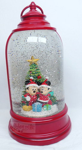 Disney Laterne Schneekugel mit Licht und Blower : Mickey, Minnie weihnachtsbaum