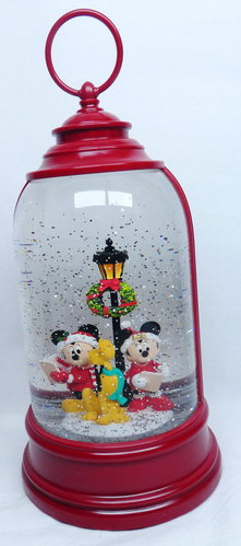 Disney Laterne Schneekugel mit Licht und Blower : Mickey, Minnie Pluto Laterne