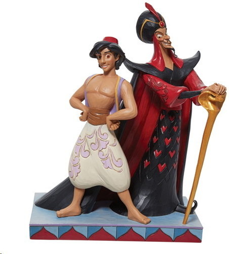 Disney Enesco Traditions Jim Shore Figur: Gut und Böse Good Vs. Evil Jafar Alladin PREORDER