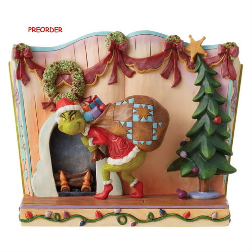 Enesco Tradtions Grinch by Jim Shore : 6012692 Grinch Stealing Christmas  Storybook PREORDER