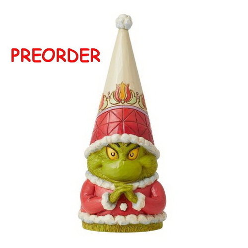Enesco Tradtions Grinch by Jim Shore : 6012705 Grinch Gnome with Hands Clenched PREORDER