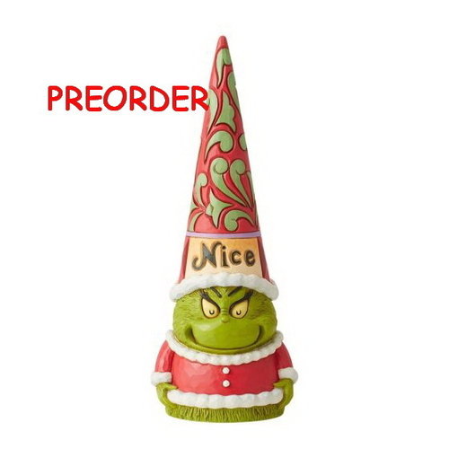 Enesco Tradtions Grinch by Jim Shore : 6012704 Two-Sided Naughty and Nice  Grinch Gnome PREORDER