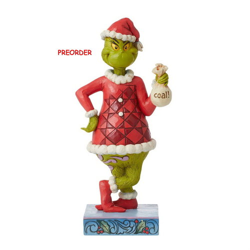Enesco Tradtions Grinch by Jim Shore : 6012697 Grinch with Coal PREORDER