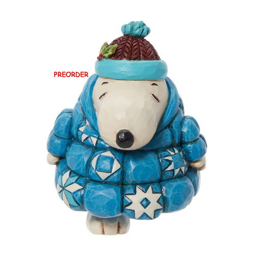 Enesco Peanuts by Jim Shore : 6013049 Snoopy in a Puffer Jacket Mini Figur