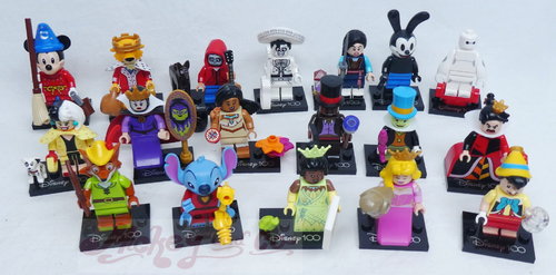 Disney Lego Mini Figuren Serie 2 100 Jahre VErsion Set mit 18 Stück