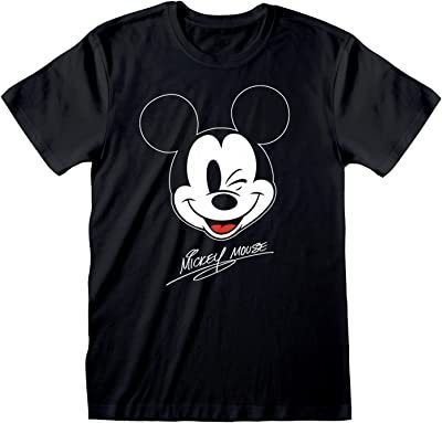 Disney T-Shirt Mickey Mouse Kopf schwarz