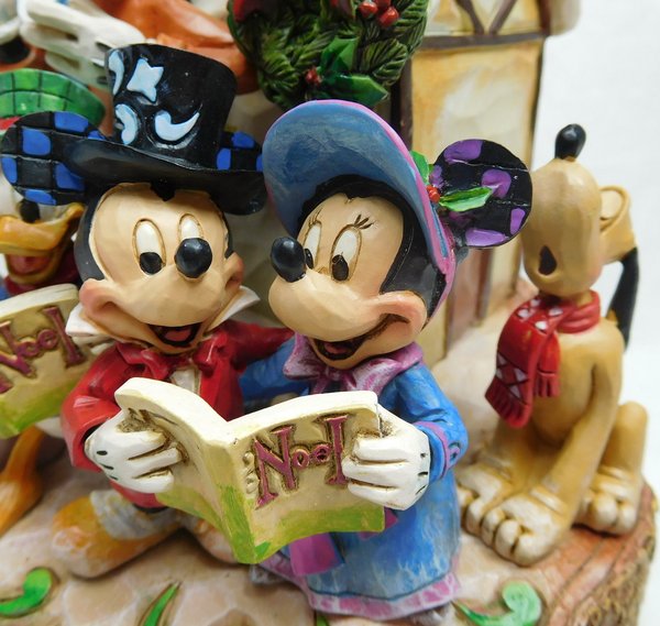 Disney Enesco Tradititions Mickey Mouse Figur Holiday Harmony mit Licht Jim Shore