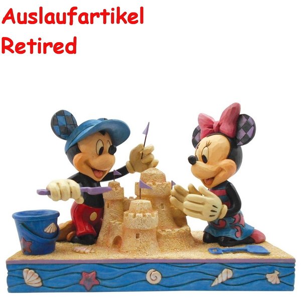 Diseny Enesco TRaditions Jim SHore Mickey & Minnie Mouse Seaside Sweethearts 4050413 sur la plage