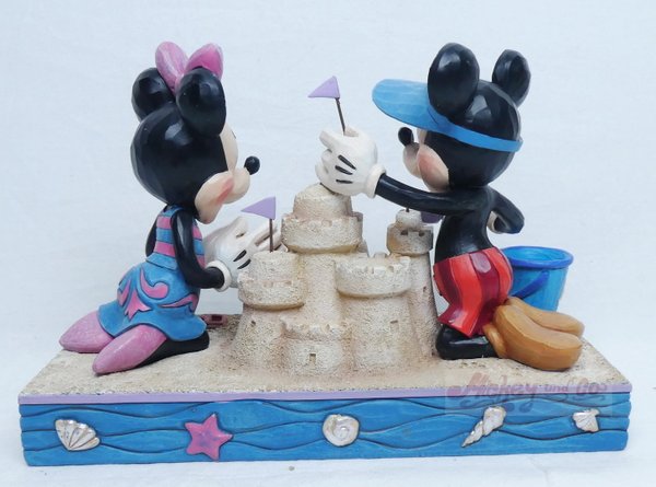 Diseny Enesco TRaditions Jim SHore Mickey & Minnie Mouse Seaside Sweethearts 4050413 sur la plage