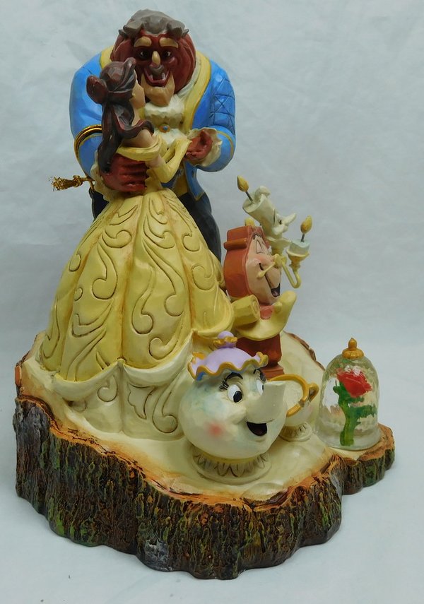 Disney Enesco Jim Shore Traditions La Belle et la Bête sculptée par Heartt 4031487