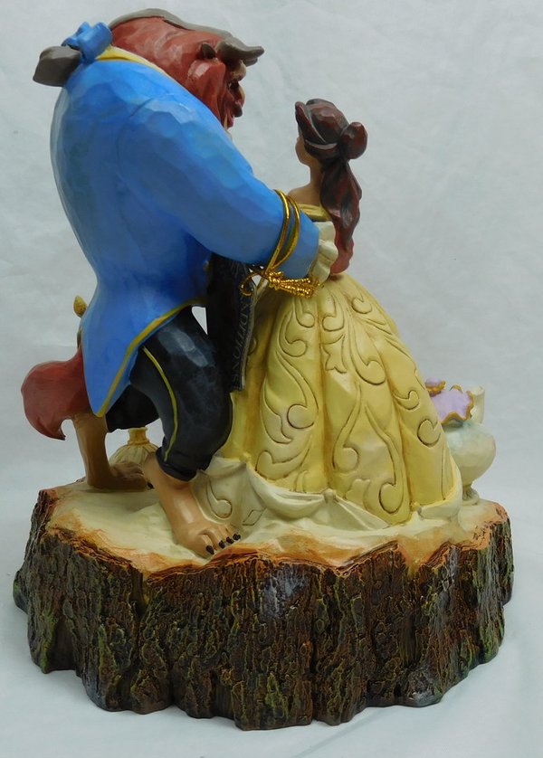 Disney Enesco Jim Shore Traditions Beauty and the Beast Carved by Heartt 4031487