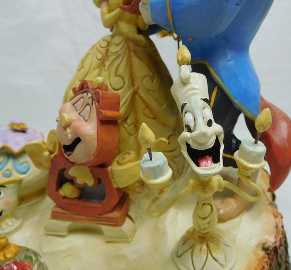 Disney Enesco Jim Shore Traditions Die Schöne und das Biest  Carved by Heart 4031487