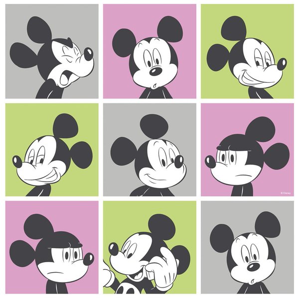 Disney Tapete 3013-3 Mickey mouse Viereck Design 3