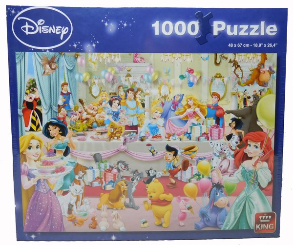 King Puzzle 1000 Teile Disney Geburtstags Party 5264