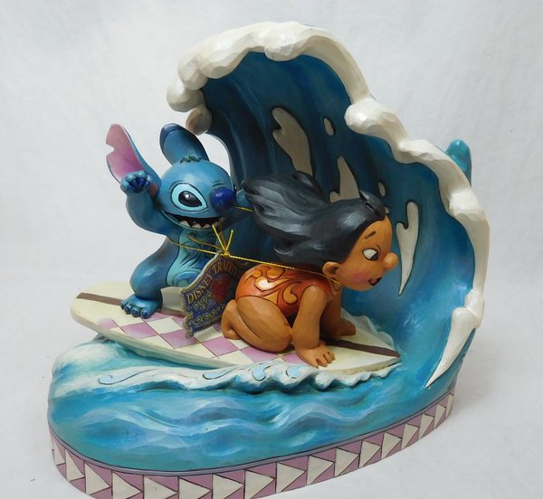 Disney Traditions Lilo and Stitch Catch the Wave Statue 4055407
