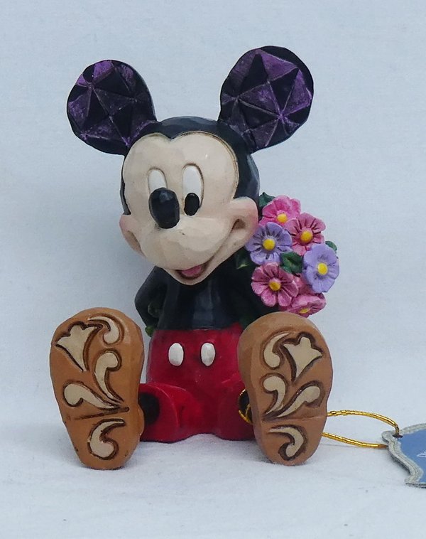 Mickey Mouse with Flowers Mini Figurine 4054284