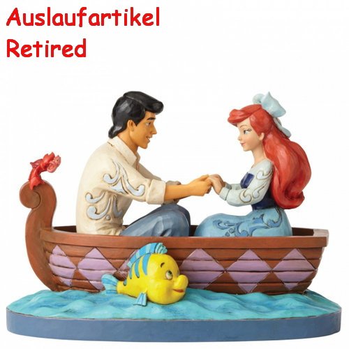 Disney Enesco Traditions  Jim Shore 4055414 Arielle und Prinz Eric im Boot Warten auf den Kuss