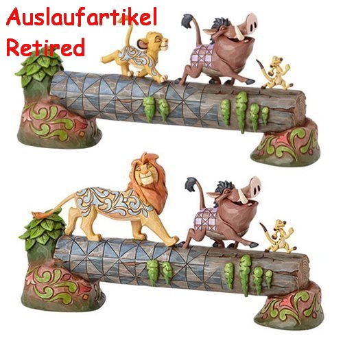 Disney Traditions Le Roi Lion Simba Timon et Pumbaa Statue de camaraderie insouciante 4057955