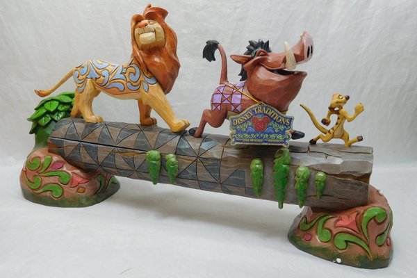 Disney Traditions The Lion King Simba Timon and Pumbaa Carefree Camaraderie Statue 4057955