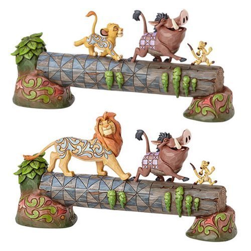 Disney Traditions Le Roi Lion Simba Timon et Pumbaa Statue de camaraderie insouciante 4057955