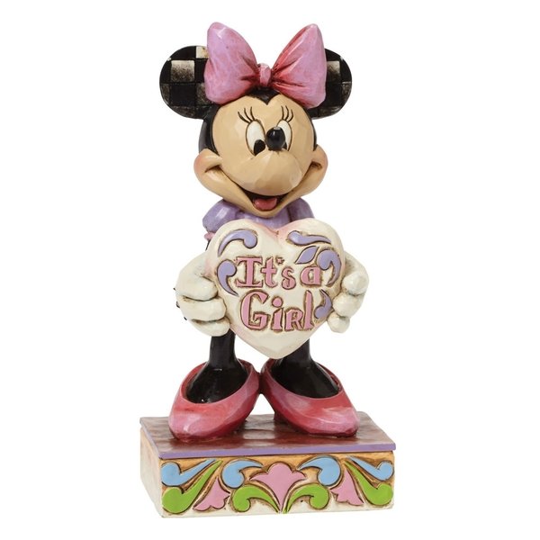 Enesco Disney Traditions Jim Shore Minnie Mouse 4043664 "C'est une fille"