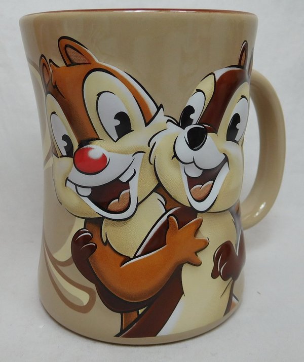 Disney Tasse kaffeetasse MUG Chip und Chap A-und B Hörnchen erhaben