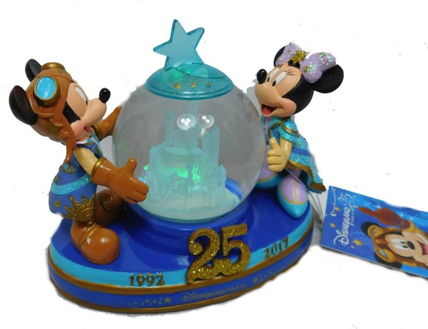 Schneekugel Minnie & Mickey 25 Jahre Disneyland Paris