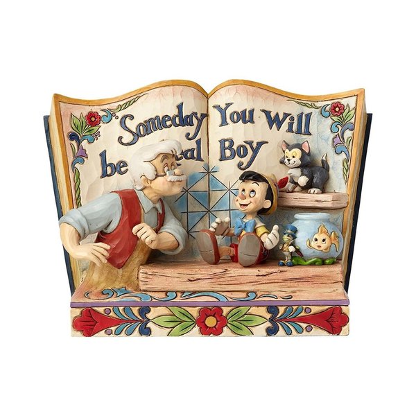 Disney Traditions Jim Shore 4057957 Storybook Pinocchio Someday REal Boy