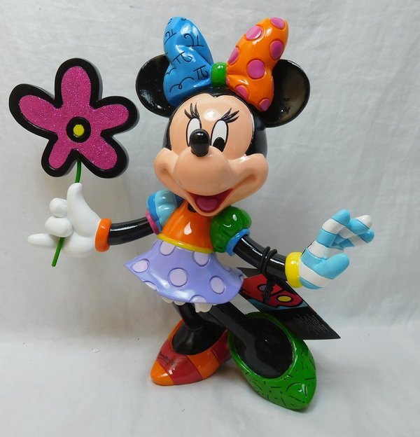 Britto Minnie Mouse with Flowers Figurine mit Blumen 4058181