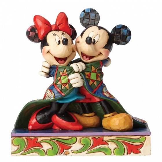 Disney  enesco Traditions Jim Shore: Warm Wishes Mickey & Minnie Figur 4057937