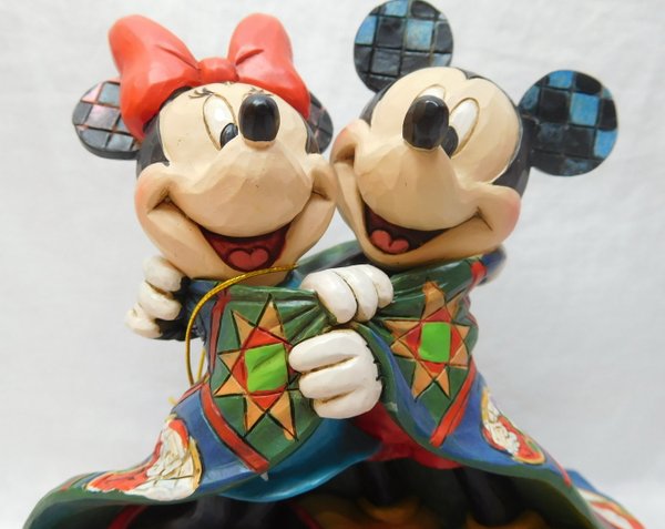 Disney enesco Traditions Jim Shore : Souhaits chaleureux Mickey et Minnie Figure 4057937