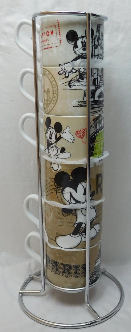 Egan  Set mit 7 Espresso Tassen und RAK Mickey und Minnie in Love