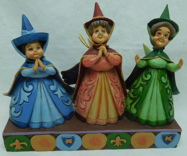 Disney Traditions Sleeping Beauty Three Fairies Royal Guests Statue