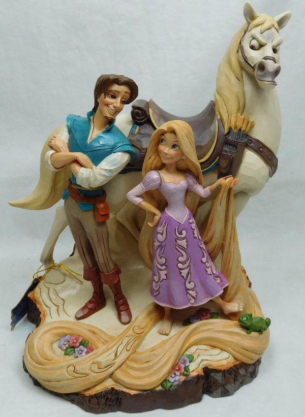 Disney Traditions Tangled Live Your Dream Carved by Heart Statue Rapunzel